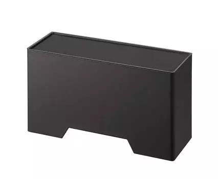 Магнитный держатель для 3D-маски Yamazaki Jitsugyo 6088, черный, xx H14 см, крючок для хранения маски на входе в башню, в комплекте прибл.. Ш25.5 Д9.5 чёрный