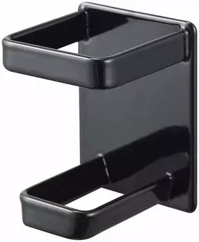 Магнитный держатель для электробритвы Yamazaki Jitsugyo для ванной комнаты, черный, приблизительно. W6XD6XH8см башня для хранения бритвенных станков для хранения машинки для стрижки 4864