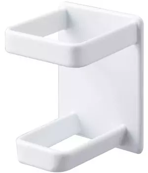 Магнитный держатель для электробритвы Yamazaki Jitsugyo для ванной комнаты, белый, ширина 6 х глубина 6 х высота 8 см, вертикальный держатель для хранения бритвенных принадлежностей и машинок для стрижки, размер прибл. 4863. белый