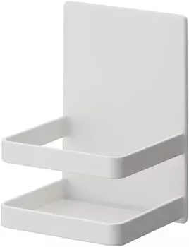 Магнитный держатель для бутылок с дезинфицирующим средством для спирта Yamazaki Jitsugyo 5818, белый, прибл.. Плавающее хранилище Tower Floating Storage, простая установка, ширина 11 см x глубина 10 см x высота 15 см