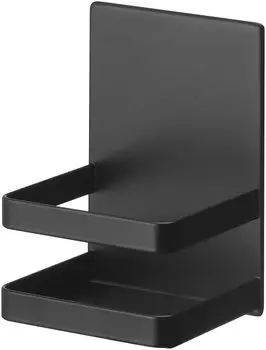 Магнитный держатель для бутылок с дезинфицирующим средством для спирта Yamazaki Jitsugyo 5819, черный, прибл.. Плавающее хранилище Tower Floating Storage, простая установка, ширина 11 см x глубина 10 см x высота 15 см