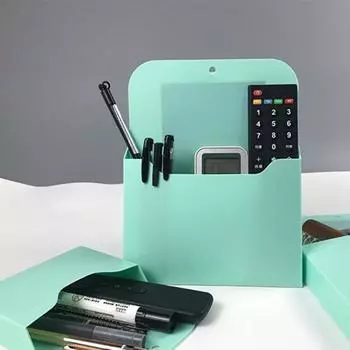 Магнитный держатель для файлов, ящик для хранения, сплошной цвет, большая емкость, полноразмерный магнитный карман на стену Small