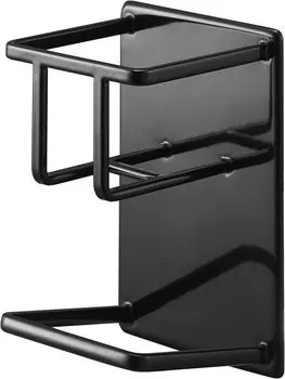 Магнитный держатель для губки и бутылки Yamazaki Jitsugyo, черный, приблизительно. Ш7,9 x Г6,7 x В11,5 см. Подставка для губки Tower Sponge Rack Floating Storage 3768