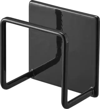 Магнитный держатель для губки Yamazaki Jitsugyo 3071, черный, xx, башенный держатель для губки, подставка для губки, кухонное хранилище, прибл.. Ш6.5 Г4.3 В6.5см