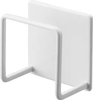 Магнитный держатель для губки Yamazaki Jitsugyo, белый, приблизительный. Ш6,5 x Г4,3 x В6,5 см. Подставка для губки Tower Sponge Rack Kitchen Storage 3070