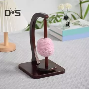 Магнитный держатель для клубков пряжи для вязания спицами и крючком, деревянная прялка для пряжи, держатель для пряжи для вязания крючком, простая установка, аксессуары для вязания крючком для начинающих и A