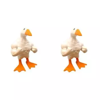 Магнитный держатель для ключей в виде гуся, брелок в виде статуи гуся, милый розыгрыш, подарок на новоселье