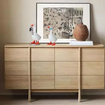 Магнитный держатель для ключей в виде гуся, смоляные фигурки гусей, эстетическая статуэтка животного для дома A