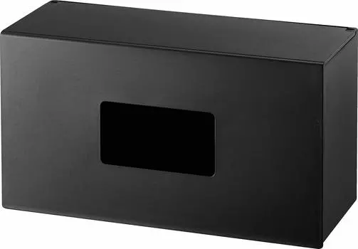 Магнитный держатель для коробок Yamazaki Jitsugyo 5067, открывающийся из башни, большой ящик, легко заменяемая передняя часть, L, черный, прибл.. Ш25,5XГ10,5XВ14 см, Башня, чёрный