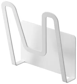 Магнитный держатель для крышки кастрюли Yamazaki Jitsugyo, белый xx H14 см, подставка для крышки кастрюли, плавающее хранилище для крышки кастрюли, размер 3524, приблизительный. Ш13.5 Д6.5