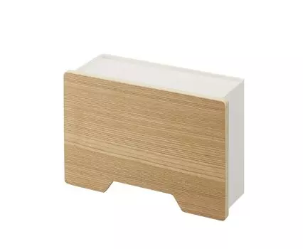 Магнитный держатель для маски Yamazaki Jitsugyo 6067, натуральный, приблизительный. Ш21 x Г7,5 x В13,5 см. В комплект входит крючок для хранения респиратора RIN Entrance Mask