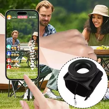 Магнитный держатель для мобильного телефона с присоской, ремешок на запястье, специальный вращающийся на 360° спортивный браслет для телефона для спортивных тренировок чёрный