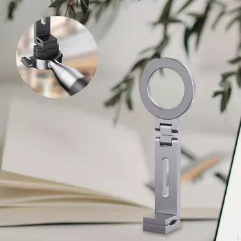 Магнитный держатель для настольного телефона, многофункциональная металлическая подставка, зажим на столе gray