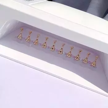 Магнитный держатель для ногтей, удлиненная волна, пурпурная полоска, дуговая подставка для пальцев, профессиональный маникюр, прозрачный/красочный B