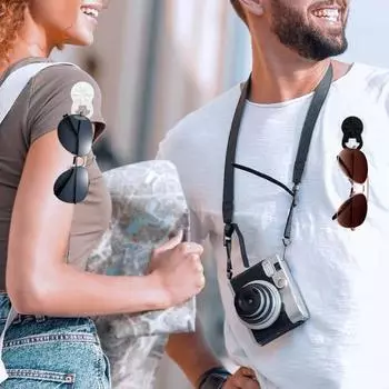 Магнитный держатель для очков, силиконовая вешалка для очков, солнцезащитные очки, органайзер для одежды, настенный дисплей для домашнего офиса зелёный