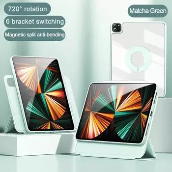 Магнитный держатель для планшета, защитный зажим для iPad 10,2, 2019, 2020, чехол для iPad 8-го поколения, чехол для Air 5 10,9 Air 4 Pro 11 m1 Pro 11 2020 2021 светло-синий