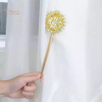 Магнитный держатель для шнура для штор, пряжка, подвязка, ремень, украшение для дома, занавеска для душа фиолетовый