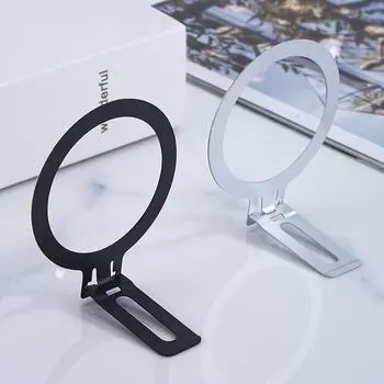 Магнитный держатель для сотового телефона, совместимый с iPhone и Android-сериями, для съемной подставки для сотового телефона Magsafe серебряный