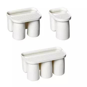 Магнитный держатель для стакана, органайзер для зубных щеток, самоосушающийся, экономит место