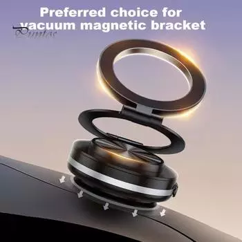 Магнитный держатель для телефона, электрическая присоска для автомобиля, вращающееся на 360 градусов крепление для телефона, устойчивое, простая установка, необходимое для автомобиля чёрный