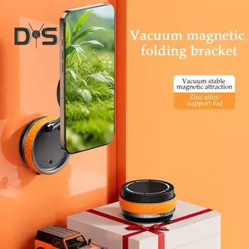 Магнитный держатель для телефона для автомобиля, зеркала спортзала, механическая подставка для телефона на присоске, крепление для телефона на лобовое стекло для вождения белый