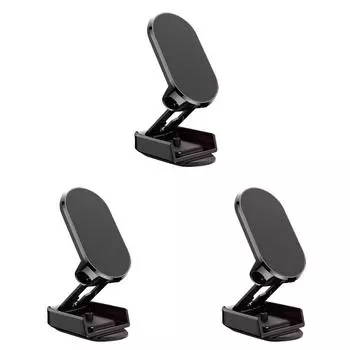 Магнитный держатель для телефона из цинкового сплава, автомобильный кронштейн для телефона для офиса в автомобиле (черный) К