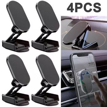 Магнитный держатель для телефона из цинкового сплава, автомобильный кронштейн для телефона для офиса в автомобиле (черный) К
