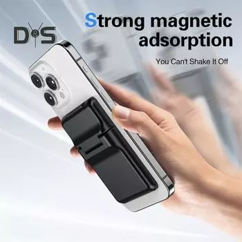 Магнитный держатель для телефона-кошелька с 3 слотами для карт, держатель для карт для iPhone, многофункциональная регулируемая подставка для телефона для чехлов MagSafe темно-синий