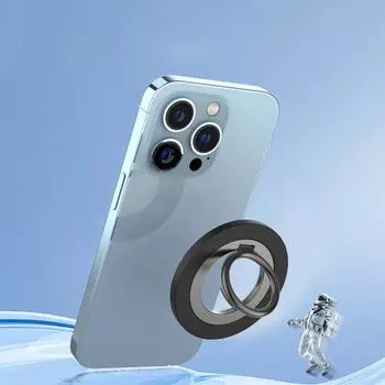 Магнитный держатель для телефона MagSafe Finger Ring Kickstand Metal Phone Grip для iPhone 15 14 13 12 Аксессуары для смартфонов CHINA