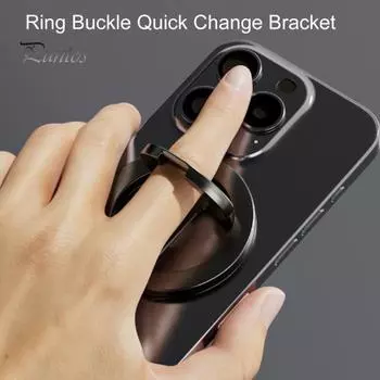 Магнитный держатель для телефона MagSafe Magnet Finger Ring Stand Strong Magnet Grip 360-градусная поворотная подставка для телефона белый