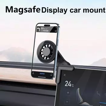 Магнитный держатель для телефона на экран автомобиля Magsafe 15 14 13 12 Регулируемая подставка для телефона для электромобиля