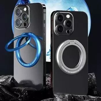 Магнитный держатель для телефона, подставка, вращающаяся на 360 градусов, автомобильное крепление, кронштейн для мобильного телефона, наклейка, аксессуары для телефона серый