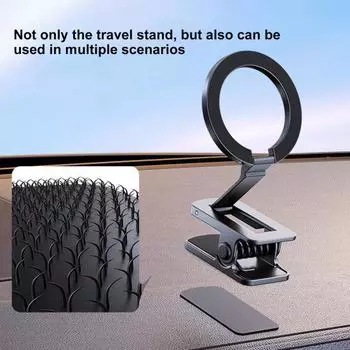Магнитный держатель для телефона с клейким зажимом, многофункциональный портативный складной сотовый телефон с сильным магнитом N52