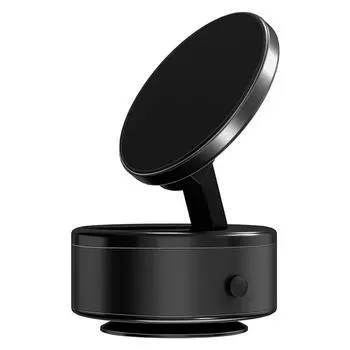 Магнитный держатель для телефона с вакуумной присоской Универсальные магнитные крепления для смартфонов чёрный