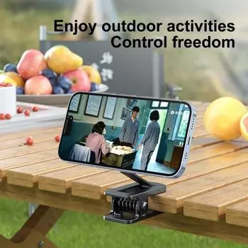 Магнитный держатель для телефона с зажимом N52, клейкая портативная многофункциональная складная подставка для сотового телефона с сильным магнитом