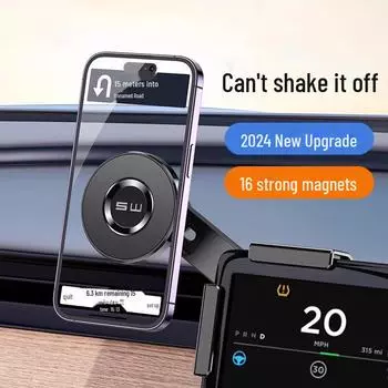 Магнитный держатель для телефона Tesla Model Y — плавающее крепление для экрана Upgraded carbon fiber, air outlet model