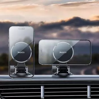 Магнитный держатель для телефона в машину, подставка на приборную панель, складная опора для телефона, крепление для Samsung, iPhone 13, 14, 15 Pro Max