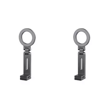 Магнитный держатель для телефона в самолете, подставка для путешествий, вращение на 360 градусов для iPhone 15(серый)