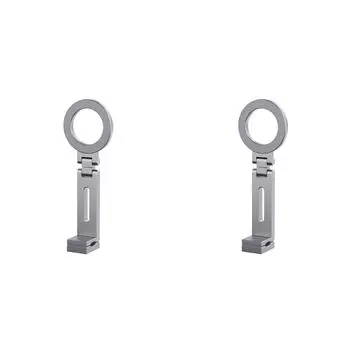 Магнитный держатель для телефона в самолете, подставка для путешествий, вращение на 360 градусов для iPhone 15 (Серебряный)