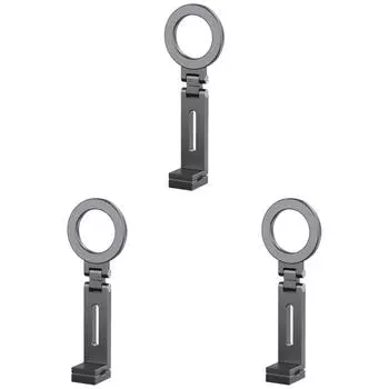 Магнитный держатель для телефона в самолете, подставка для путешествий, вращение на 360 градусов для iPhone 15(серый)