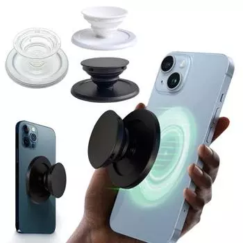 Магнитный держатель для телефона, выдвижное крепление для телефона, совместимое с беспроводной зарядкой, телескопическая складная подставка для телефона с адаптерным кольцом C