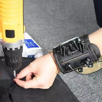 Магнитный держатель для винтов с застежкой-липучкой на запястье, дышащий, легкий дизайн A
