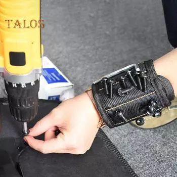 Магнитный держатель для винтового инструмента с застежкой-лентой, дышащий, легкий, износостойкий магнитный ремешок на запястье A