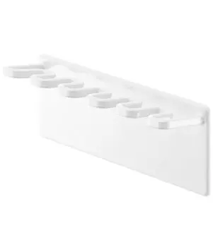 Магнитный держатель для зубных щеток Yamazaki Jitsugyo для ванной комнаты, 5 рядов, белый туман, для хранения зубных щеток, 4239, прибл.. Ш13XГ3.5XВ5см белый