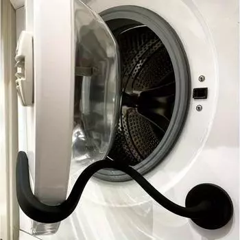 Магнитный держатель дверцы стиральной машины - прочная и регулируемая опора для стиральных машин с фронтальной загрузкой, дверец прачечных автофургонов и многого другого - 2,6 дюйма/66 мм чёрный
