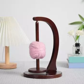 Магнитный держатель клубков пряжи для вязания крючком и спицами Деревянный прялка для пряжи Держатель пряжи для вязания крючком Простая установка Аксессуары для вязания крючком A