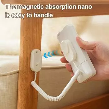 Магнитный держатель пульта дистанционного управления с пружинным тросом, простая установка, настенный органайзер для пульта дистанционного управления с защитой от потери B чёрный