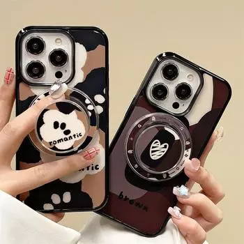 Магнитный держатель с креативным контрастным цветом для iPhone 11-15. Подходит для iPhone 13 и 14. Обожаю цветочный дизайн для Promax. iPhone 11