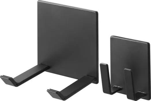 Магнитный держатель шнура сушилки Yamazaki Jitsugyo, черная сушилка x D8 x H10 см, башенный держатель для сушилки для удобного хранения шнура 1740 (Ямадзаки) и вешалка W8.5 чёрный