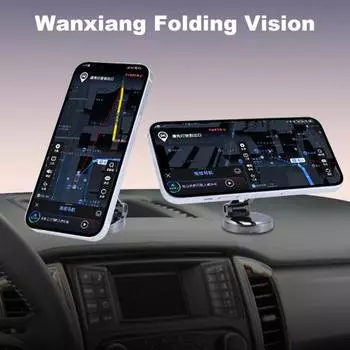 Магнитный держатель телефона для автомобиля с вращением на 360 градусов N52 Magnetic Mount Super темно-серого